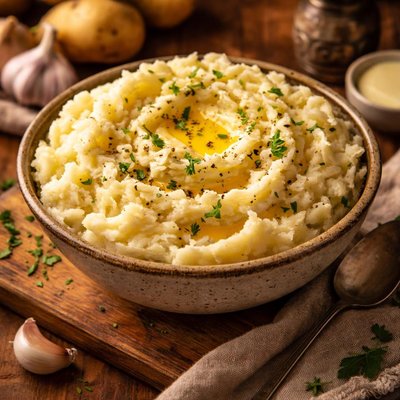 Image of Mashed Yukon Gold Potatoes with Garlic