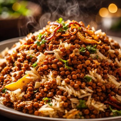 Image of Masoor Pulao Layered Minced Lamb and Lentils with Rice