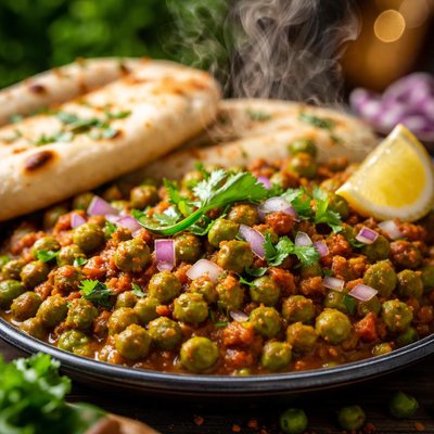 Image of Vegan Matar Kulcha