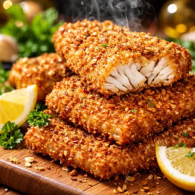 Image of Matzo Meal Coated Fish Fillets