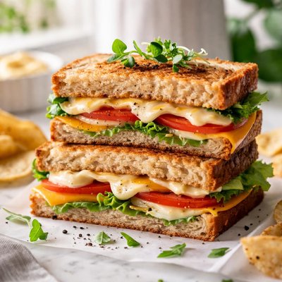 Image of Mayo and Cheese Sandwich