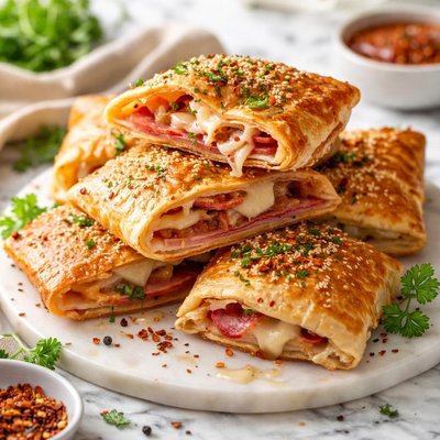 Image of Meat and Cheese Foldovers