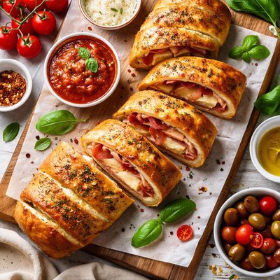 Image of Meat and Cheese Stromboli