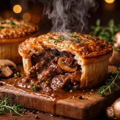 Image of Meat and Mushroom Pub Pies