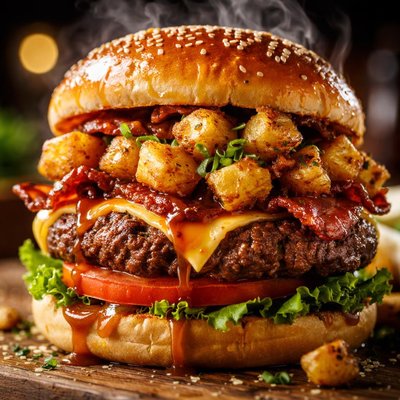 Image of Meat and Potatoes Burger