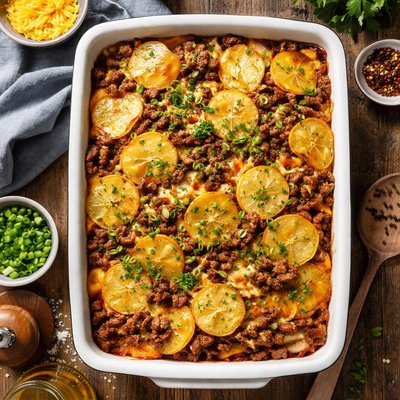 Image of Meat and Potatoes Casserole