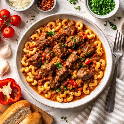 Image of Meat Goulash with Macaroni