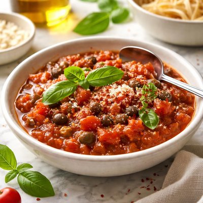 Image of Meat Less Tomato Sauce Sicilian Style