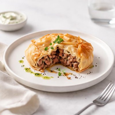 Image of Meat Pie with Phyllo Dough
