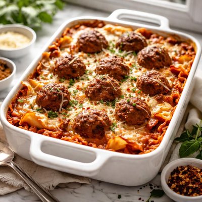 Image of Meatball Lasagna Bake