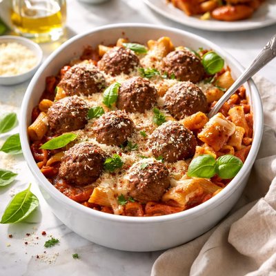 Image of Meatball Pasta Bake