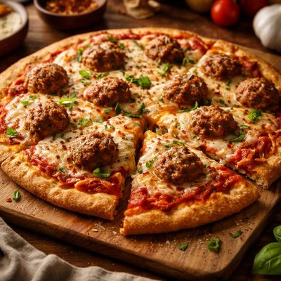 Image of Meatball Pizza