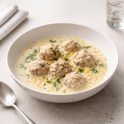 Image of Meatball Soup Avgolemono