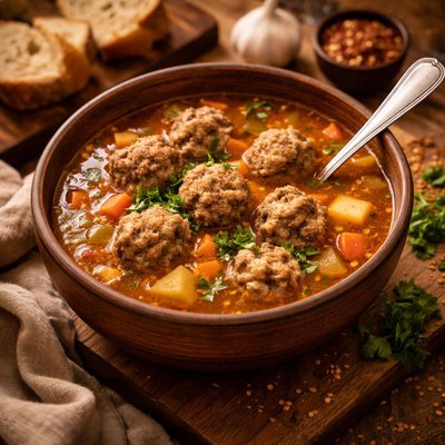 Image of Meatball Soup Supa Cu Perisoare