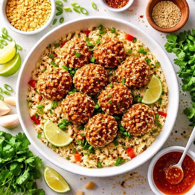 Image of Meatball with Rice Krispies