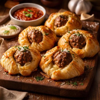 Image of Meatballs in Cheese Pastry
