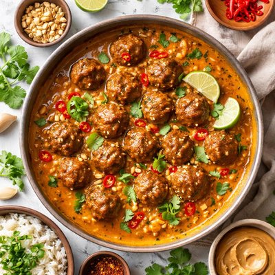Image of Meatballs in Peanut Chile Sauce