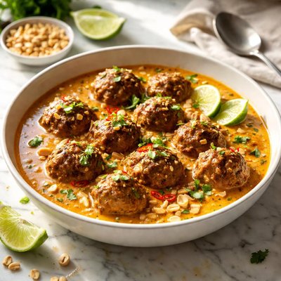 Image of Meatballs in Peanut Curry Sauce