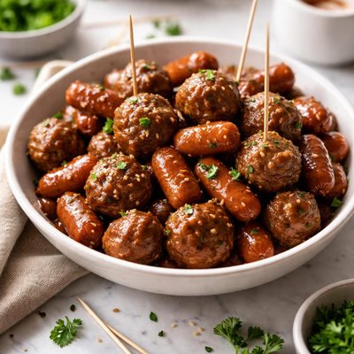 Image of Meatballs Lil Smokies Appetizer Snack