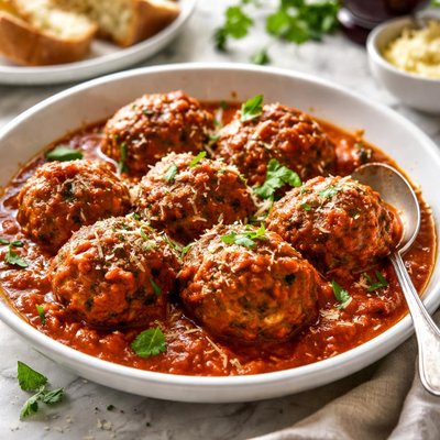 Image of Meatballs Polpetti Sunday Gravy