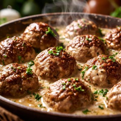 Image of Meatballs with Creamy Gravy