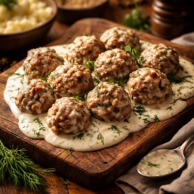 Image of Meatballs with Dill Sauce