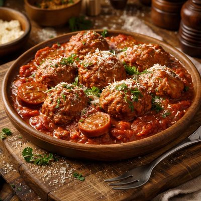 Image of Meatballs with Parmesan and Sausage