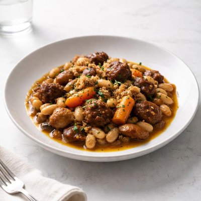 Image of Meatless Cassoulet Au Vin