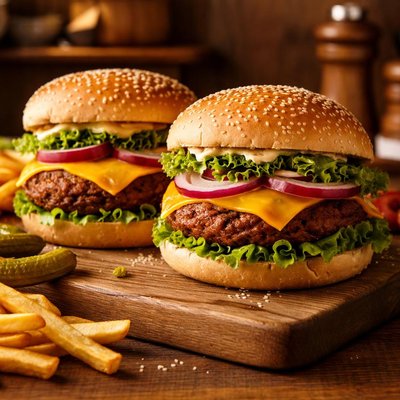 Image of Meatless Cheeseburgers