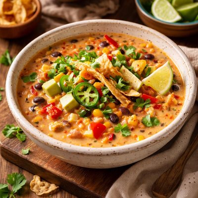 Image of Meatless Creamy Taco Soup