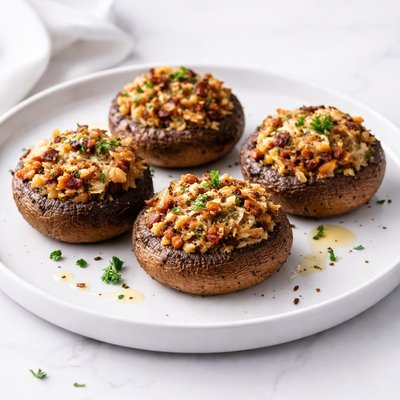 Image of Meatless Stuffed Mushrooms