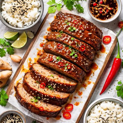 Image of Meatloaf Asian Style