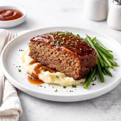 Image of Meatloaf with Brown Sugar Ketchup Glaze