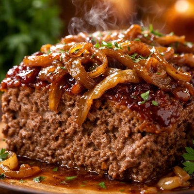 Image of Meatloaf with Caramelized Onions