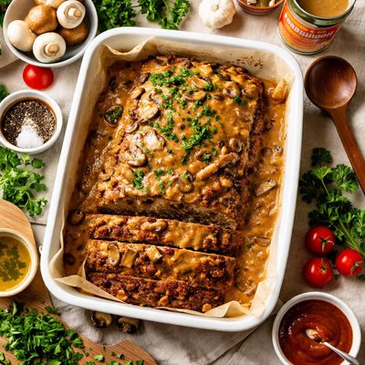 Image of Meatloaf with Golden Mushroom Soup