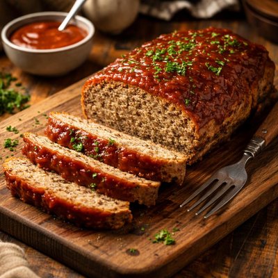 Image of Meatloaf with Homemade Ketchup Hcg Phase 2