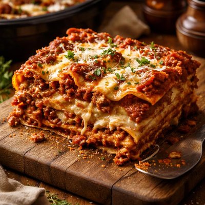 Image of Meaty Crock Pot Lasagna