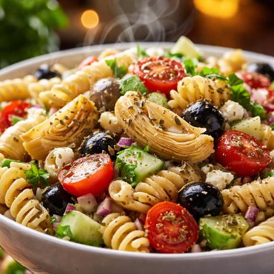 Image of Mediterranean Artichoke Pasta Salad