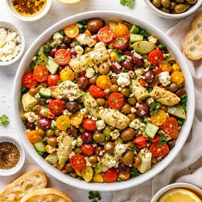 Image of Whole30 Mediterranean Artichoke Salad