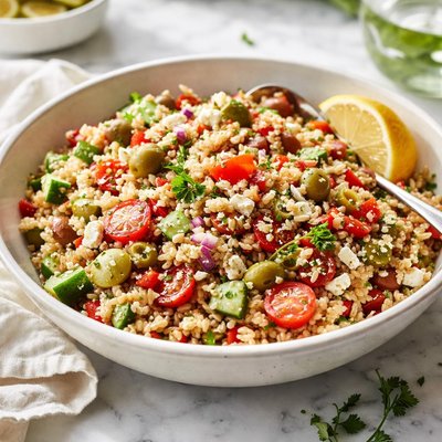 Image of Mediterranean Barley Rice Salad