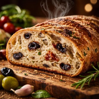 Image of Mediterranean Black Olive Bread