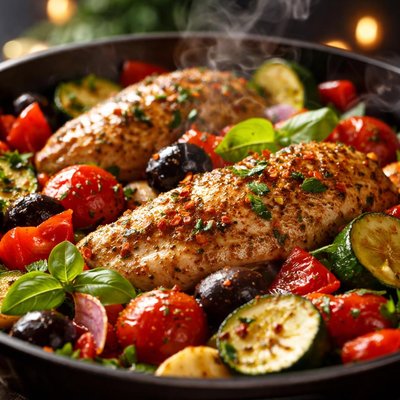 Image of Mediterranean Chicken Vegetables