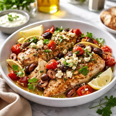 Image of Mediterranean Chicken with Feta Cheese
