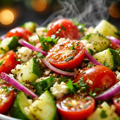 Image of Mediterranean Cucumber Tomato Salad
