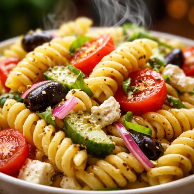 Image of Mediterranean Fusilli Pasta Salad