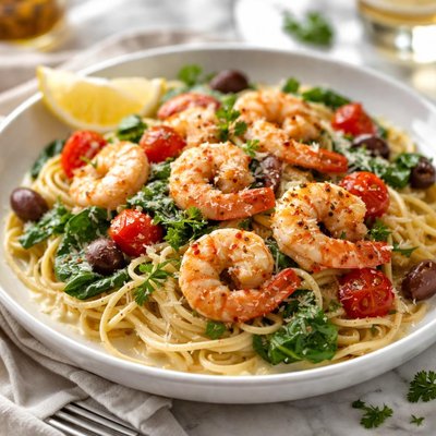 Image of Mediterranean Garlic Shrimp Olive Garden Copycat