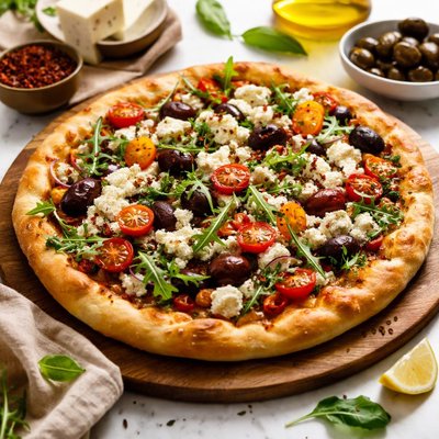 Image of Mediterranean Goat Cheese Pizza