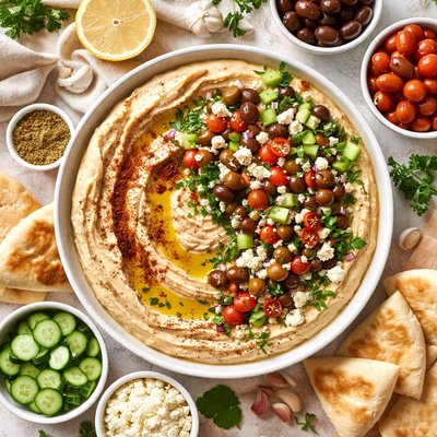 Image of Mediterranean Kalamata Hummus