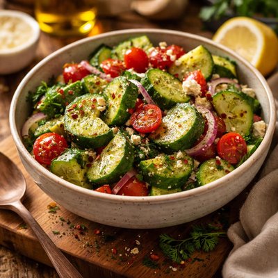 Image of Mediterranean Marinated Cucumbers