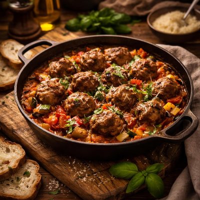 Image of Mediterranean Meatball Ratatouille